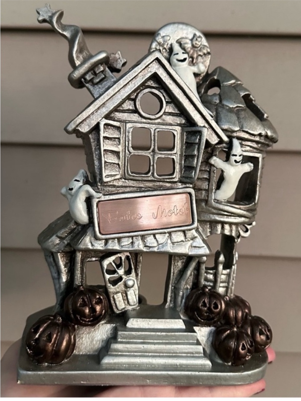 Haunted house candle holder halloween bates motel things remembered
